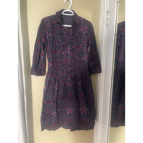 Betelgeuse Paisley Shirt Dress - Size S - Picture 1 of 7